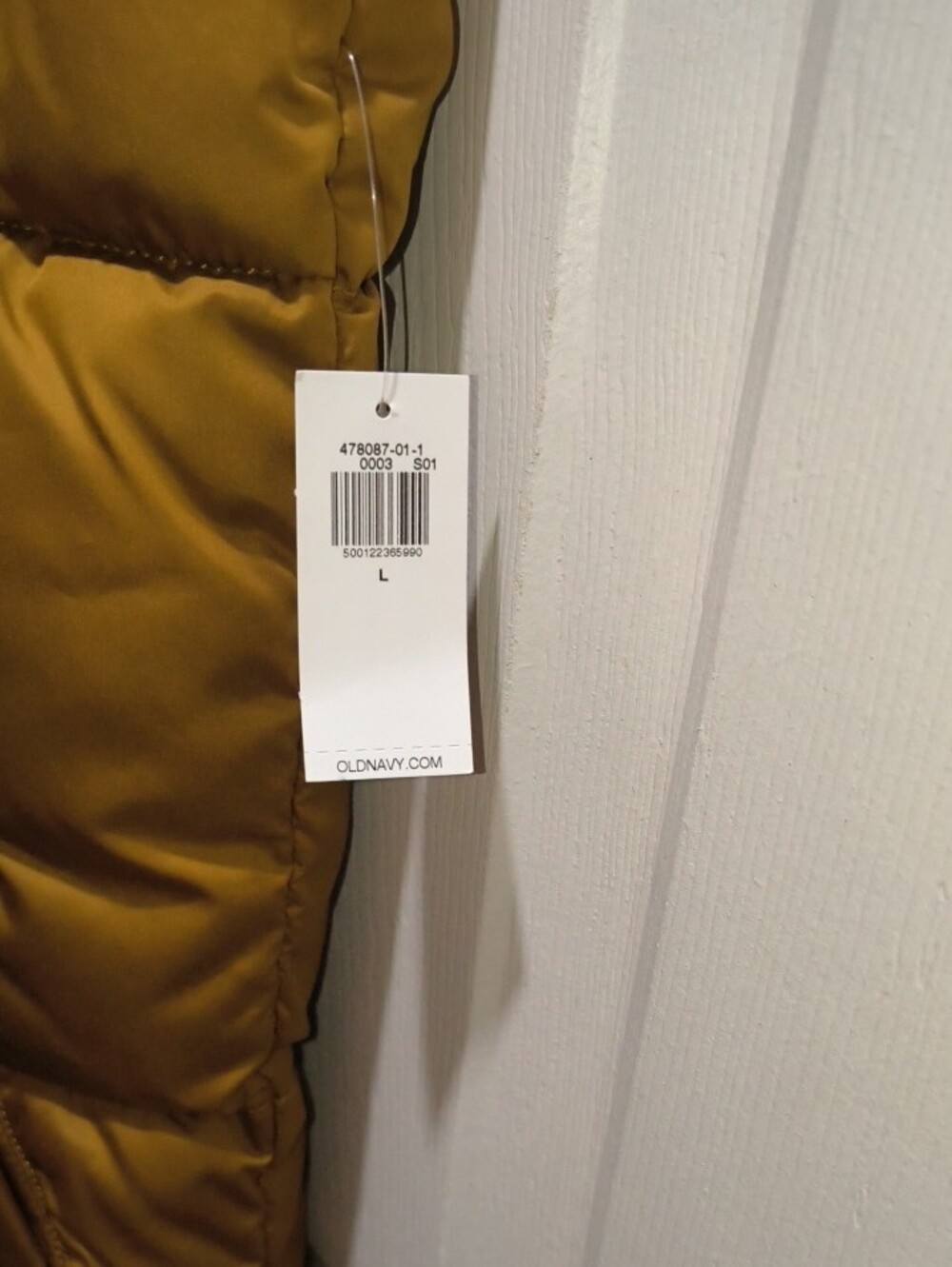 Old Navy Mustard Quilted Puffer Vest - Picture 3 of 4